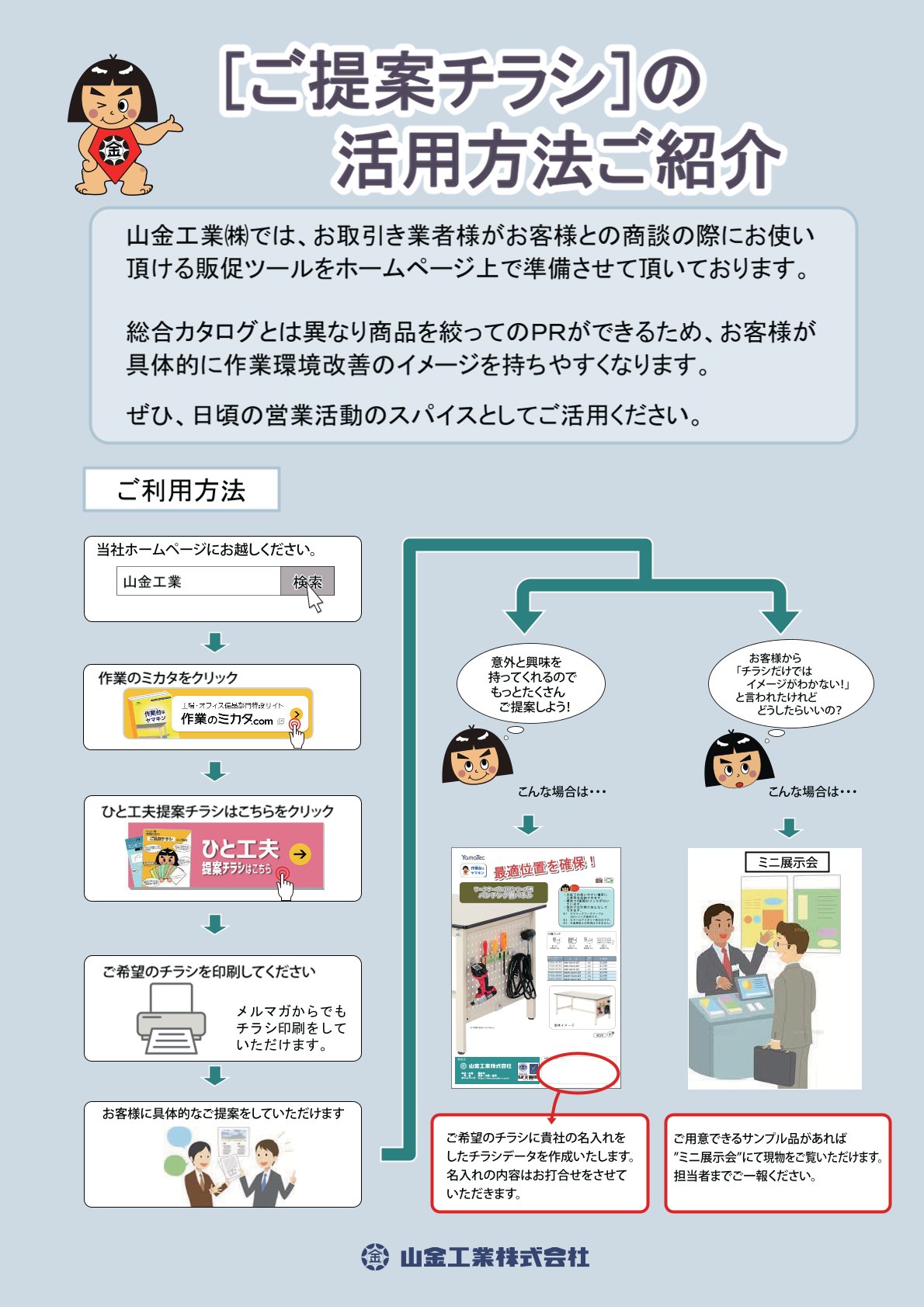 ご提案チラシの活用方法カタログ